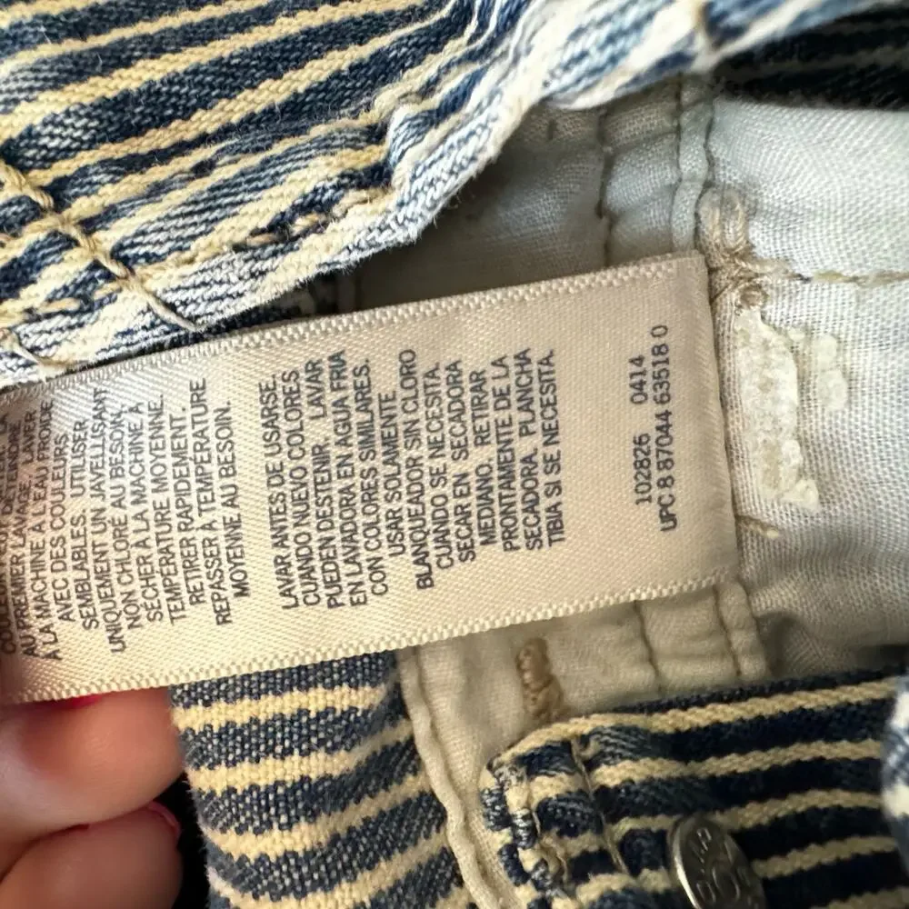 OshKosh B'Gosh Vestbak Overalls Railroad Train Conductor Overalls Size 18M